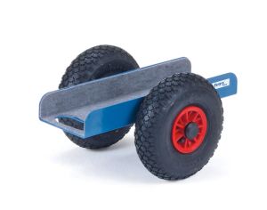 Platenroller 4165 in U-vorm 150 mm (massief rubber wielen)